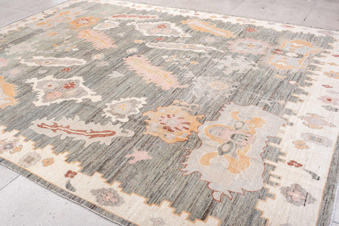 Vintage Oushak Area Rug (10' x 14')